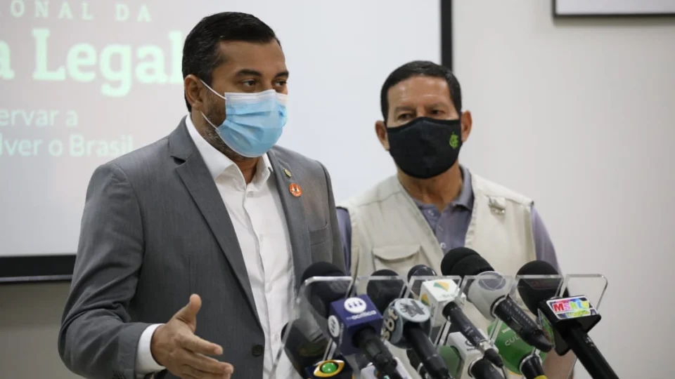 Ao lado de Mourão, Wilson Lima afirma que proteção da floresta e do cidadão é prioridade