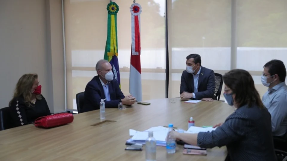 Wilson Lima reúne com TCE-AM para detalhar plano de Enfrentamento à Covid-19 no Estado