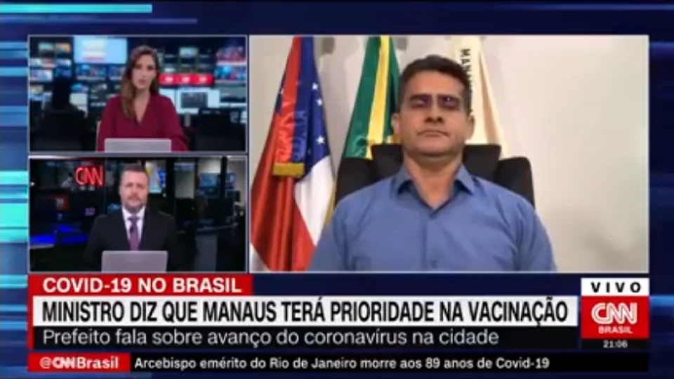 Em entrevista à CNN, David Almeida diz que Pará se utiliza da Saúde do Amazonas