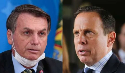 Vídeo: ‘Meu governo não vai comprar a tua vacina, tá ok?’, diz Bolsonaro para Dória