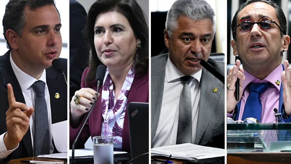 Quatro senadores disputam a Presidência do Senado em fevereiro