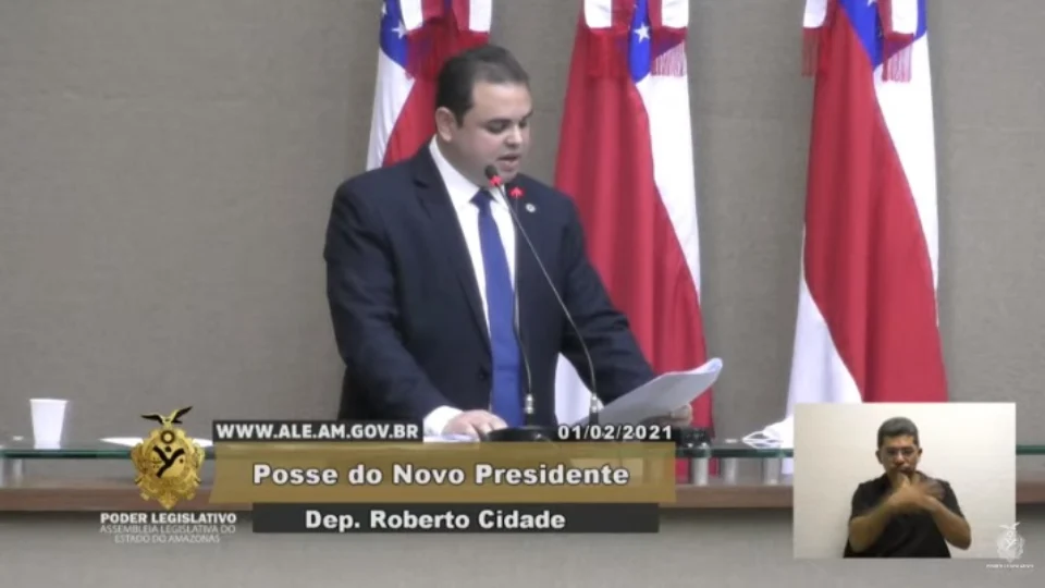 Roberto Cidade assume presidência da ALEAM para o biênio 2021/2022