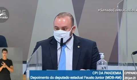 Fausto Jr. reconhece que não havia indícios suficientes para indiciar Wilson Lima e demais governadores no âmbito da CPI da Saúde