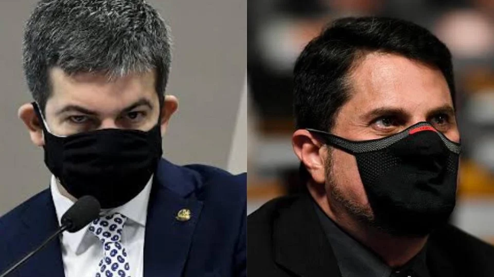 Marcos do Val e Randolfe Rodrigues discutem na CPI da Pandemia por conta de grupos prioritários de vacinação