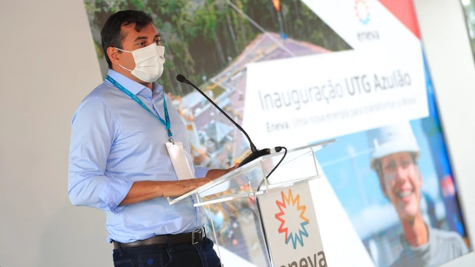 Em inauguração de usina no campo do Azulão, Wilson Lima destaca avanços no mercado de gás na atual gestão