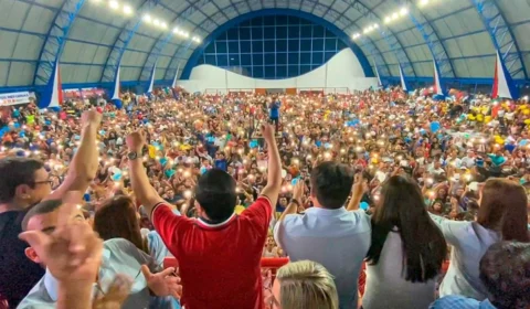 Com presença de Adail Pinheiro, Keitton Pinheiro promove convenção em Coari; veja vídeo