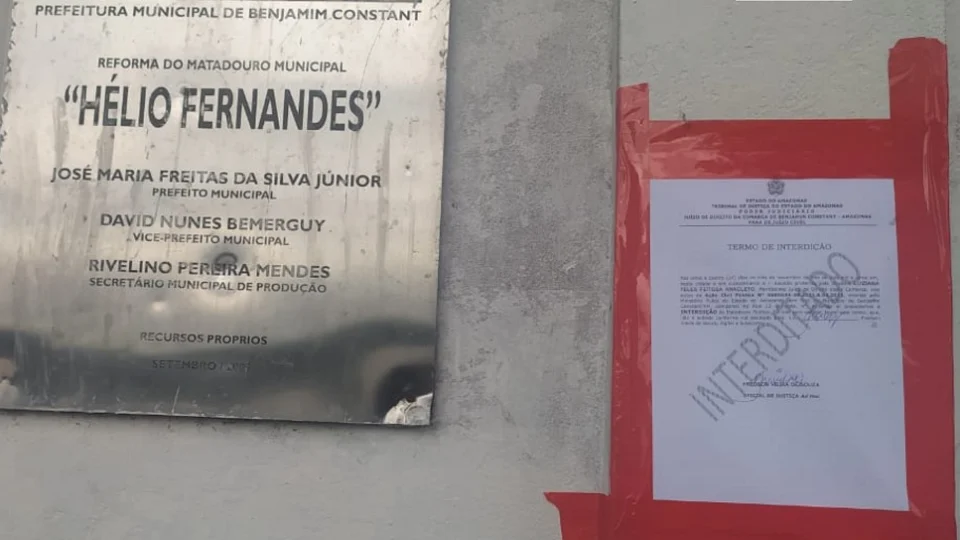 Justiça determina interdição imediata do matadouro de Benjamin Constant