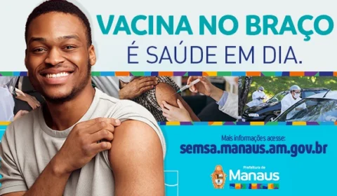 Vacina no braço é saúde em dia