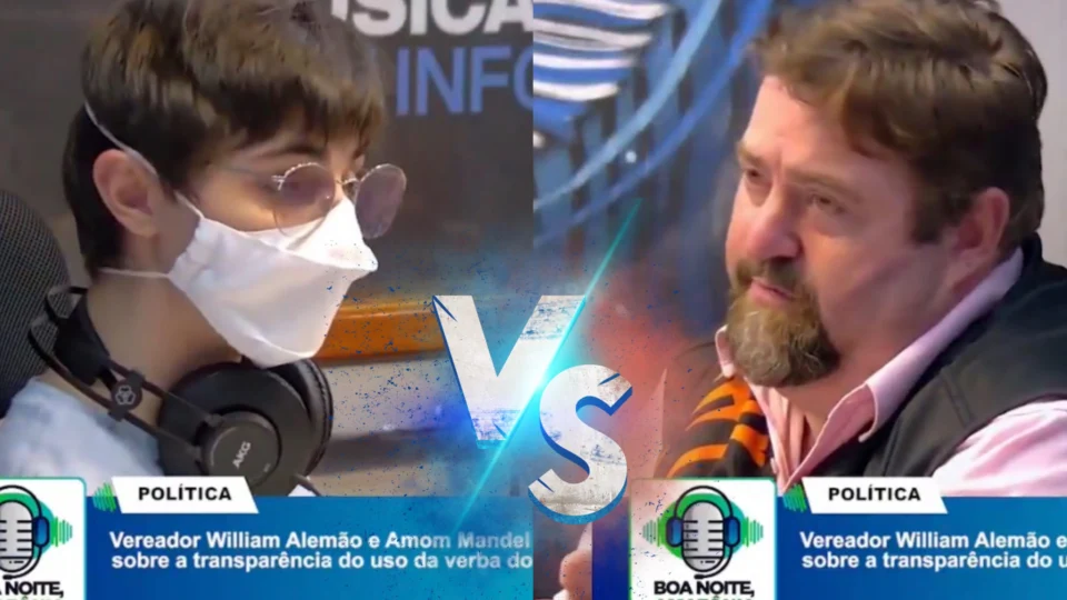 Amom Mandel e William Alemão se estranham durante entrevista sobre o aumento do ‘Cotão’