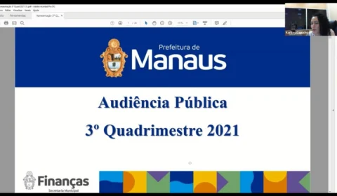 Prefeitura de Manaus realiza prestação de contas, na Câmara, referente ao ano de 2021