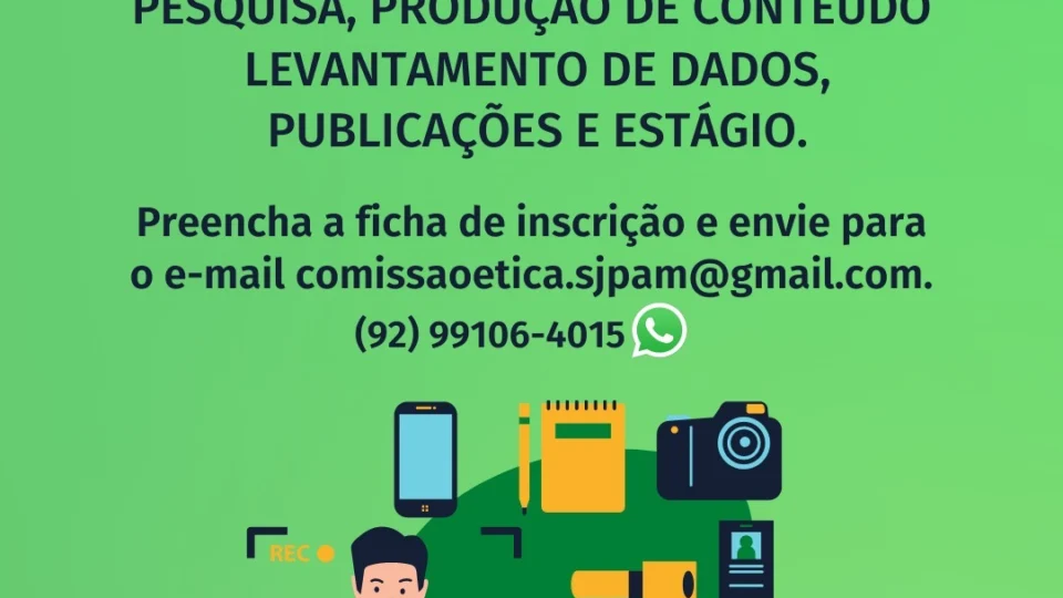 Estão aberta as inscrições para o projeto da Comissão de Ética; confira