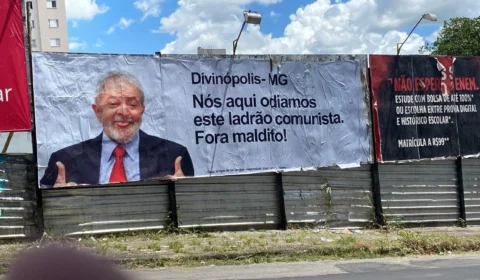 PT aciona TSE contra outdoors que chamam Lula de ‘ladrão’