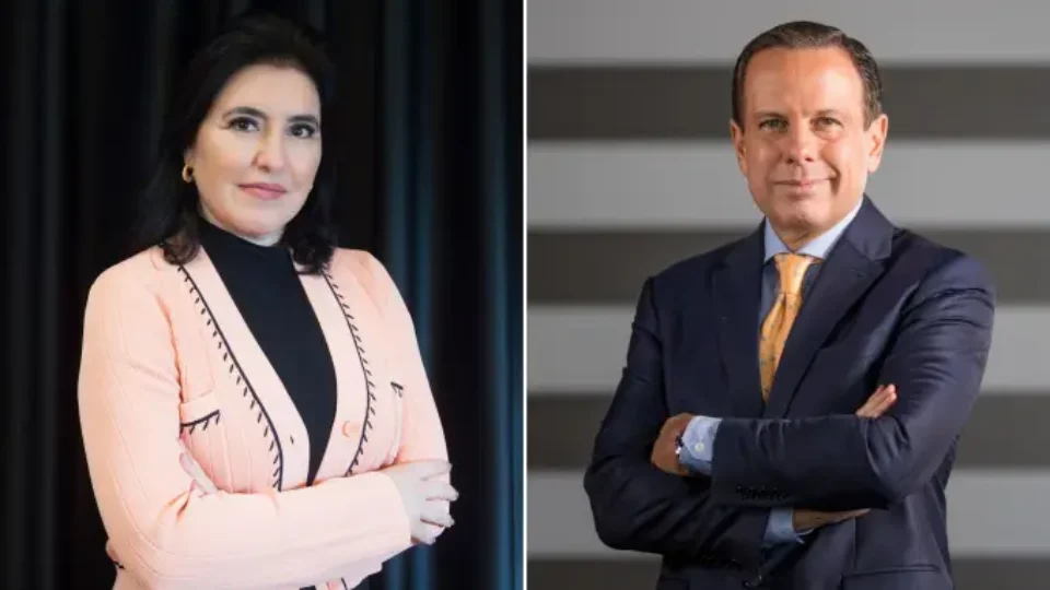 Pesquisa: Doria aparece com mais que o dobro de intenções de votos de Simone Tebet