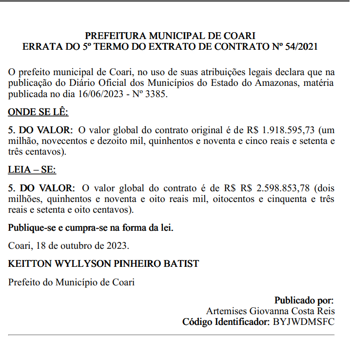 contrato dois milhoes coari