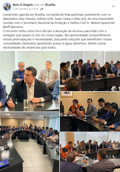 beto dangelo pede recursos
