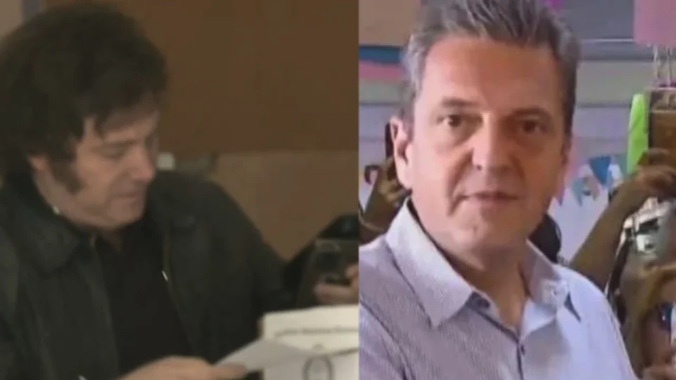 Massa e Milei votam no segundo turno das eleições na Argentina