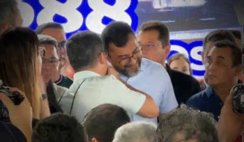 Entre sorrisos, Wilson Lima e David Almeida inauguram complexo viário na Zona Norte