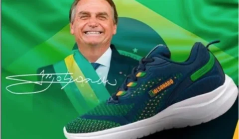Bolsonaro vira ícone de linha de calçados ‘patriota style’ e ‘puro mito’