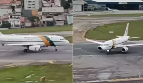Avião que transportava Lula apresenta problema e aborta decolagem