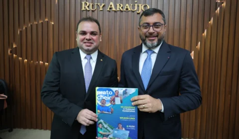 Wilson Lima destaca investimentos de R$ 3,8 bilhões em obras e ações durante balanço na Aleam