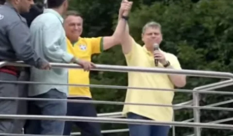 Tarcísio defende liberdade e segurança jurídica em ato pró-Bolsonaro