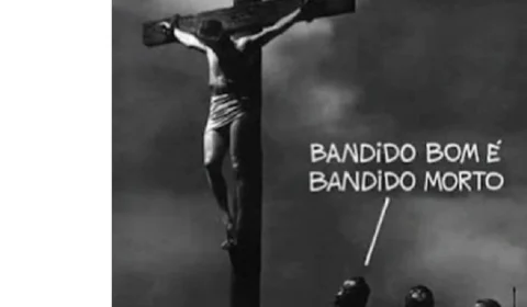 Escárnio: em postagem, grupo de esquerda compara Jesus Cristo a bandido e gera indignação