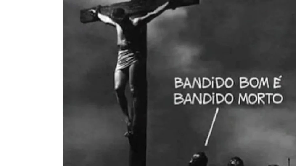 Escárnio: em postagem, grupo de esquerda compara Jesus Cristo a bandido e gera indignação