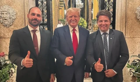 Eduardo Bolsonaro conversa com Trump sobre eleições