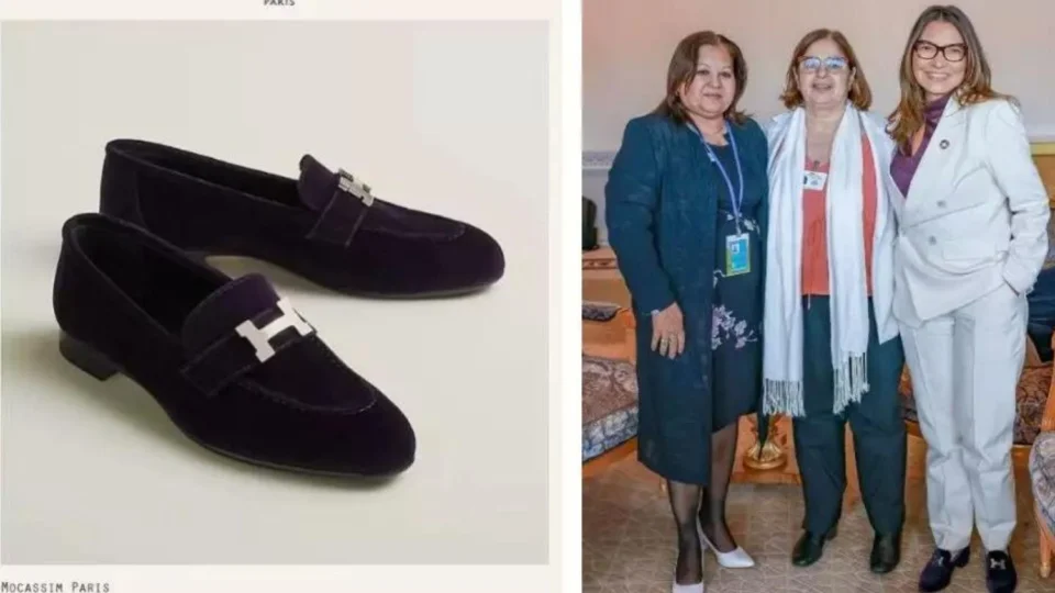 Janja ostenta sapato de R$8,5 mil em evento que discute pobreza