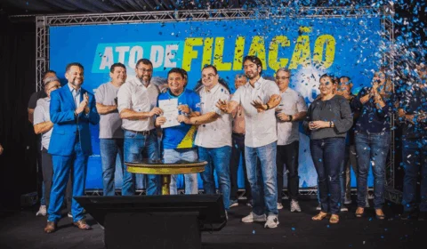 “Venho para um time vencedor”, diz Caio André ao se filiar ao União Brasil, partido de Wilson Lima