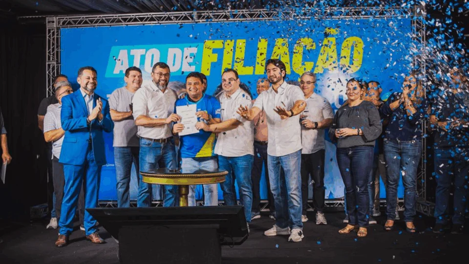 “Venho para um time vencedor”, diz Caio André ao se filiar ao União Brasil, partido de Wilson Lima