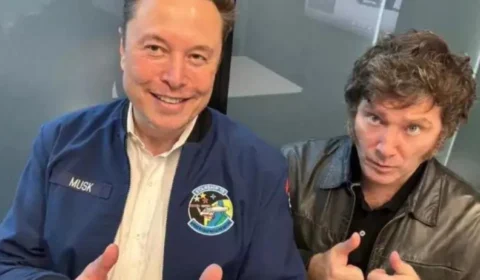 Milei se encontra com Elon Musk durante viagem aos EUA
