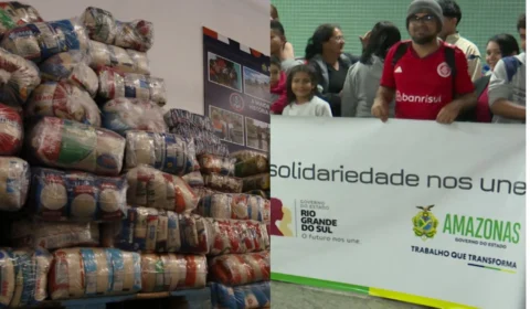 Governo do AM realoca 60 vítimas de enchentes e arrecada 115 toneladas em doações para o RS