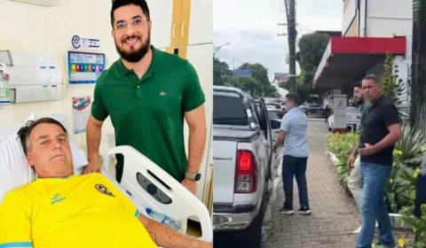 Ao contrário de David, chefe da Casa Militar de Manaus publica visita a Bolsonaro no hospital