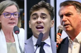 Gleisi acusa Bolsonaro de ser aliado do PCC e Nikolas rebate