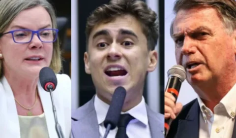 Gleisi acusa Bolsonaro de ser aliado do PCC e Nikolas rebate