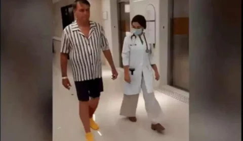 Bolsonaro cita sequela de facada ao relatar melhora da erisipela