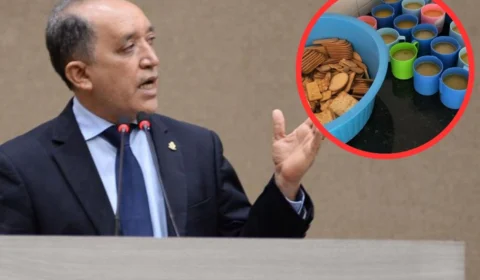 Professor Samuel ironiza denúncia sobre alimentação nas escolas de Manaus: ‘É merenda e não almoço’