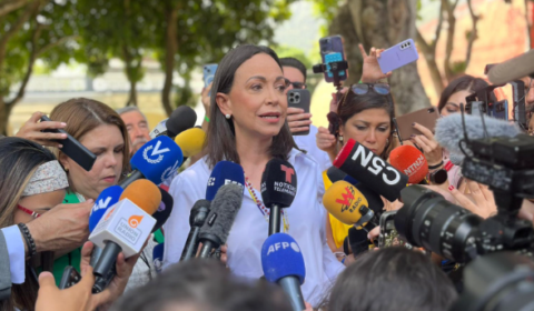 María Corina projeta participação recorde nas eleições da Venezuela