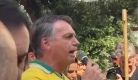 “Não passo faixa para ladrão”, dispara Bolsonaro contra Lula em ato no Rio de Janeiro