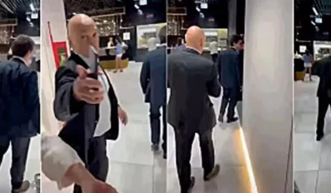 Cena de tapa do filho de Moraes em empresário foi suprimida de vídeo, afirma perito