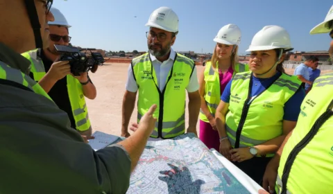 Wilson vistoria avanço das obras do primeiro conjunto habitacional da comunidade da Sharp