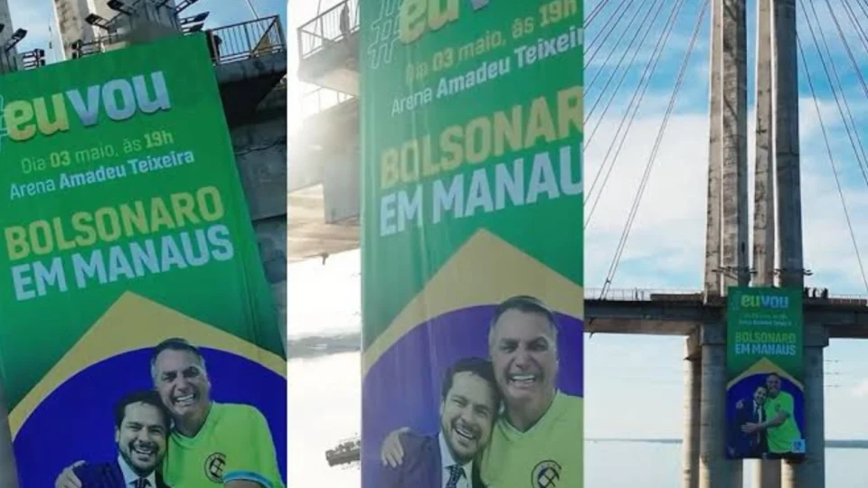 Banner com Bolsonaro: Justiça multa Alberto Neto em R$ 10 mil por propaganda antecipada