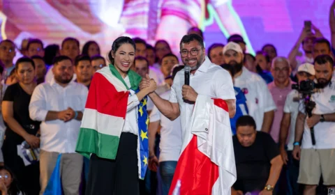 Ao lado de Wilson Lima, Brena Dianná é confirmada para prefeita na convenção do União em Parintins