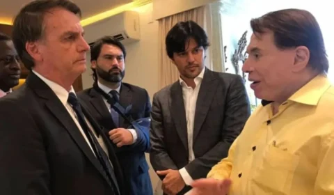 Ex-presidente Jair Bolsonaro lamenta morte de Silvio Santos