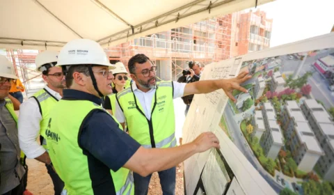 Wilson Lima vistoria avanço das obras do residencial Maués, na zona sul