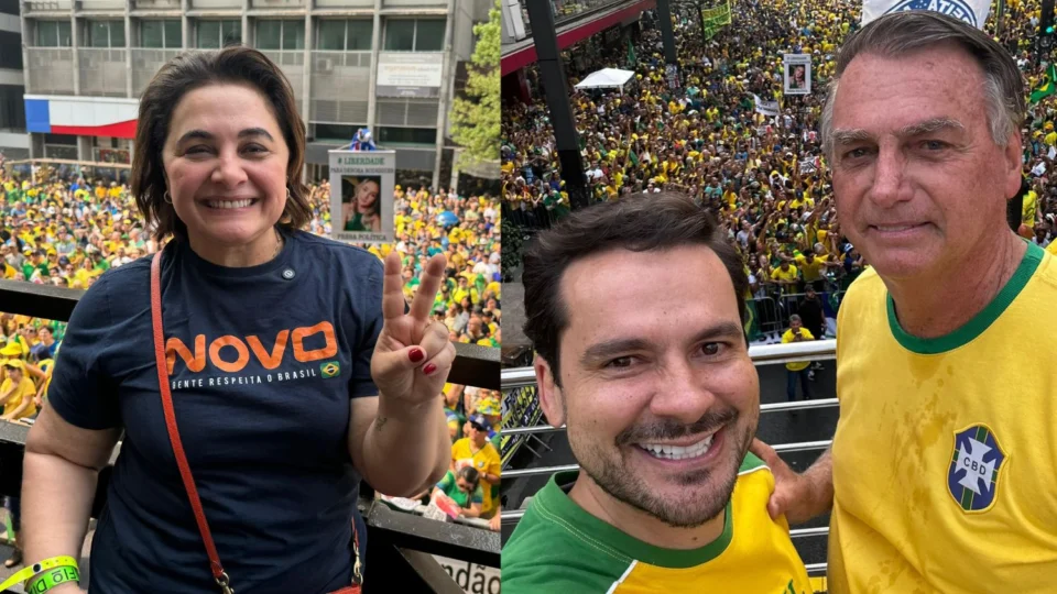 Alberto Neto e Professora Maria do Carmo participam de ato democrático da direita no 7 de setembro