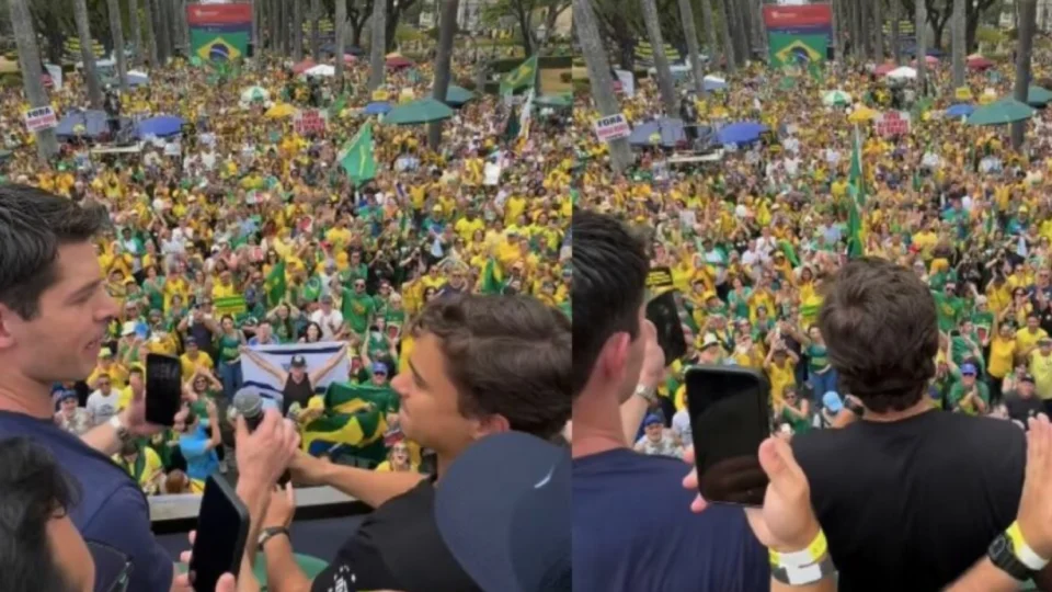 Em ato, deputados e senadores pedem impeachment de Moraes