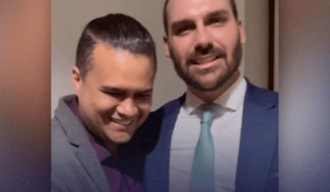 Eduardo Bolsonaro grava video de apoio a candidato do PP no Amazonas