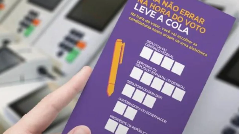 Eleitor pode levar “colinha” para a cabine de votação